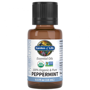 ORGANIC PEPPERMINT ESSENTIAL OIL 0.5 OZ. BY GARDEN OF LIFE