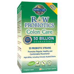 Raw Probiotics Colon Care 30 Caps