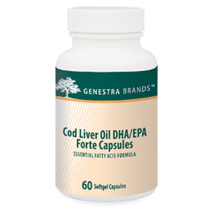 COD LIVER OIL DHA/EPA FORTE 60 CAPSULES, GENESTRA