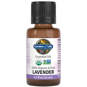 ORGANIC LAVENDER ESSENTIAL OIL 0.5 OZ. BY GARDEN OF LIFE
