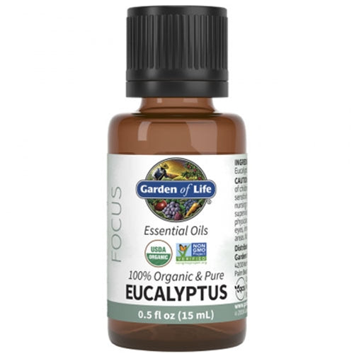 ORGANIC EUCALYPTUS ESSENTIAL OIL 0.5 OZ. BY GARDEN OF LIFE